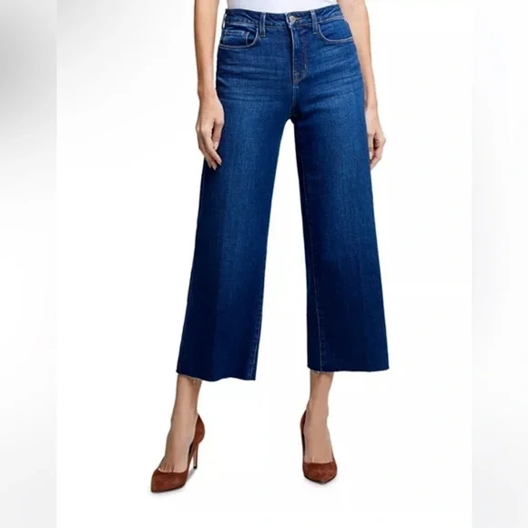 L’AGENCE | Danica Wide Leg Jeans In York Blue Size 25 NEW - Picture 9 of 10
